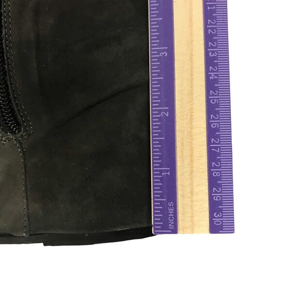 Vince Women Michela Olive Green Nubuck Leather Hidden Wedge Ankle Boots Size 9.5 - Picture 7 of 7